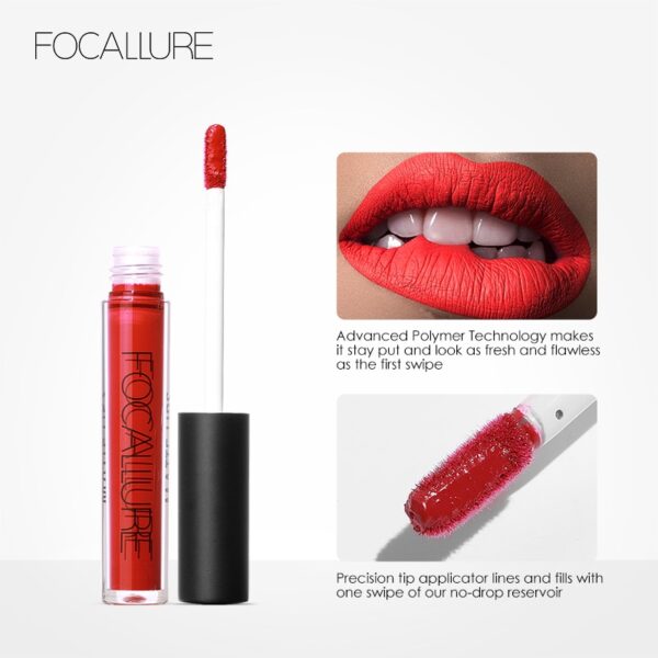 Batom líquido impermeável Focallure, Red Velvet Lip Tint, Nude Matte, Maquiagem Colorida - Image 22