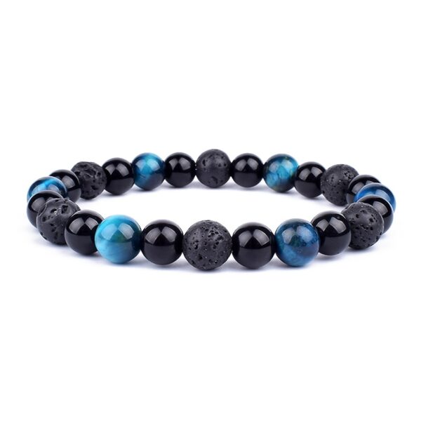 Pulseiras de Hematita Magnética para Homens e Mulheres, Tiger Eye Stone Bead, Assistência Médica, Magnet Help, Jóias para Perda de Peso, Casal, Novo - Image 3