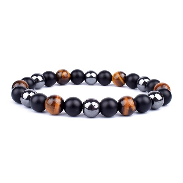 Pulseiras de Hematita Magnética para Homens e Mulheres, Tiger Eye Stone Bead, Assistência Médica, Magnet Help, Jóias para Perda de Peso, Casal, Novo - Image 12