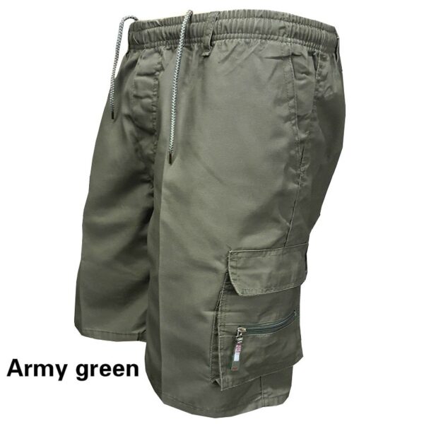 Bermuda Shorts masculinos respiráveis com bolsos múltiplos, casual de verão, praia - Image 2
