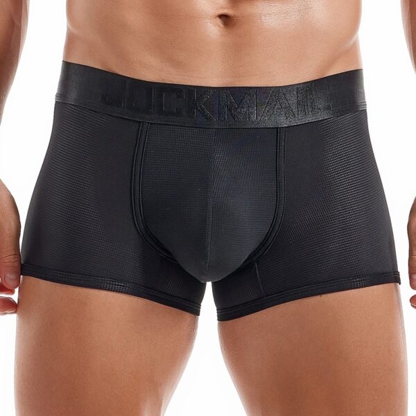 Cueca malha macia JOCKMAIL Sexy Masculina Boxer, de Seda Gelada, Curta - Image 6
