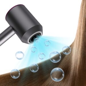 Secador de cabelo sem folhas com gancho suspenso, com íons negativos, temperatura constante, concentrador de estilo, doméstico, 1600W