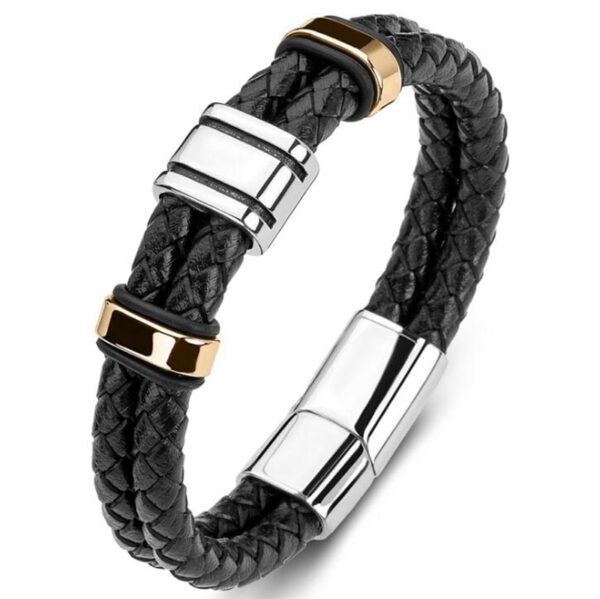 Pulseira de couro trançado à mão para homens e mulheres, cruz simples e delicada, amuletos cristãos - Image 14
