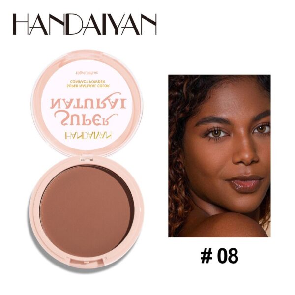 Pó fosco rosto impermeável, controle de óleo, maquiagem duradoura, ajuste cosmético compacto, SPF 30 PA +++, 8 cores - Image 5