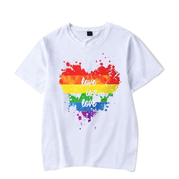 Camiseta LGBTQ, O amor é amor Coração- Hipster, Lésbicas Gay Bissexual Transexuais, Streetwear Camiseta O - Image 5