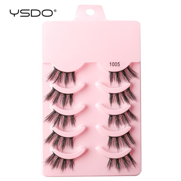 Cílios Manga YSDO Mink 3D Natural, Wispy, Falsos, Reutilizáveis, Estilo Coreano, 3 Pares, 5 Pares, 7 Pares - Image 28