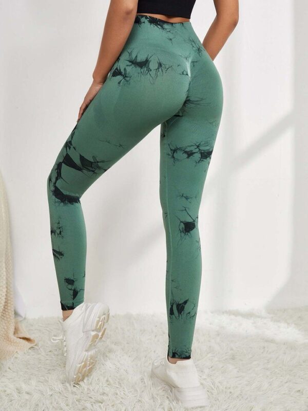 Calça feminina de Yoga Tie-Dye, Perneiras Esportivas, Cintura Alta, Sem Costura, Justas de Treino, Exercício, Corrida, Fitness - Image 34