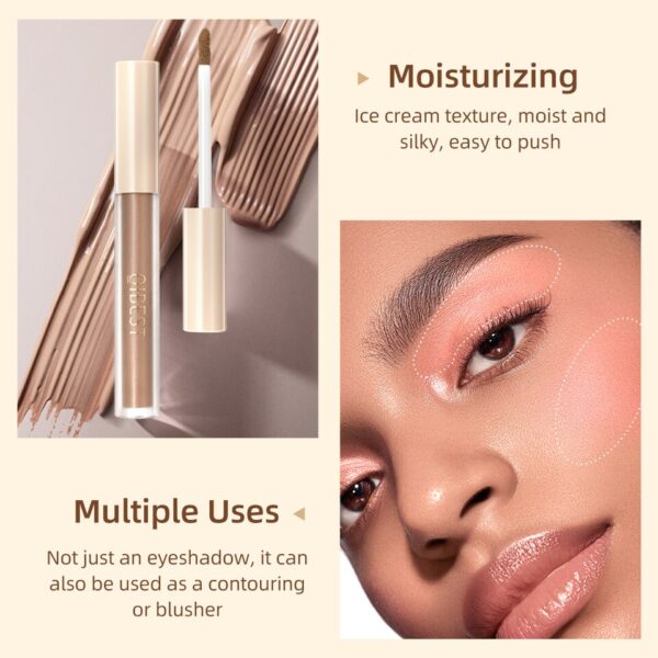 Sombra Líquida Matte QIBEST, Impermeável, Longa Duração, Olho, Contorno, Blush, Creme, Beleza, Ferramenta de Maquiagem, Alta Qualidade - Image 4