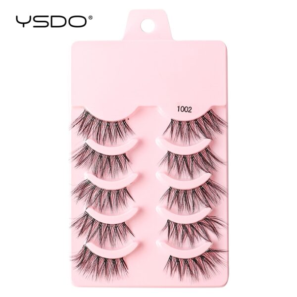 Cílios Manga YSDO Mink 3D Natural, Wispy, Falsos, Reutilizáveis, Estilo Coreano, 3 Pares, 5 Pares, 7 Pares - Image 15