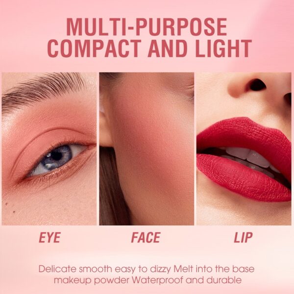 Blush Stick Impermeável Facial Natural Cheek Rouge 14 Cores Silky Smooth Bochecha Tint Líquido Rosto Blush, com Esponja - Image 8