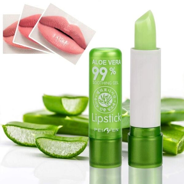 Batom 99% Aloe Vera temperatura mudança de cor, hidratante, natural, cor duradoura geleia bálsamo labial - Image 6