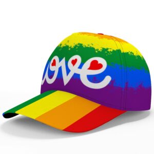 Boné com Bandeira Arco-Íris, Amor, Bissexual, Orgulho, Lésbicas, Lgbt, Progresso Filadélfia, 6 Paz Colorida
