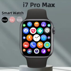 I7 Pro Max relógio inteligente para homens e mulheres, atender chamada, esporte fitness rastreador, smartwatch mostrador personalizado, presente para a Apple Phone, PK, IWO 27, X8, T500
