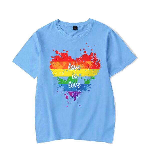Camiseta LGBTQ, O amor é amor Coração- Hipster, Lésbicas Gay Bissexual Transexuais, Streetwear Camiseta O - Image 4