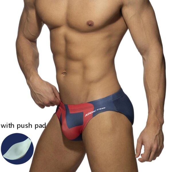 Sunga banho sexy americano e europeu masculino, triangular, estampados, praia, nova moda, verão - Image 19