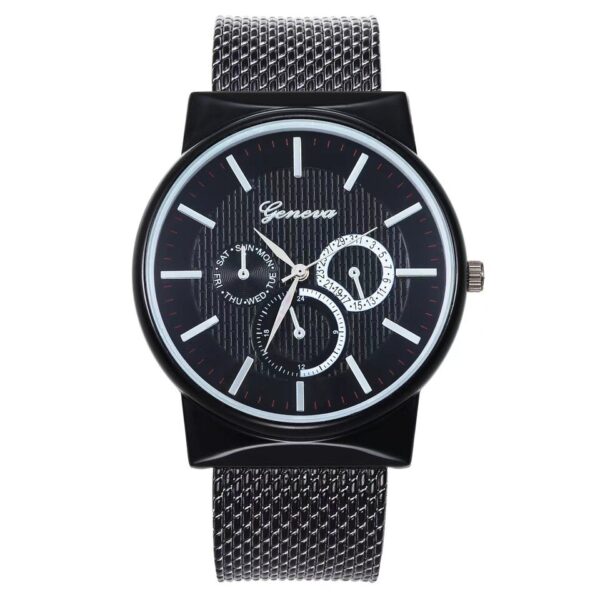 WOKAI Relógio de Quartzo de Aço Masculino, Retro Empresarial, Calendário Duplo, Multi-função, Impermeável, Luminoso, Alta Qualidade - Image 7
