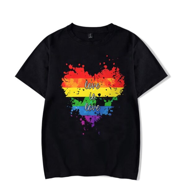 Camiseta LGBTQ, O amor é amor Coração- Hipster, Lésbicas Gay Bissexual Transexuais, Streetwear Camiseta O - Image 13