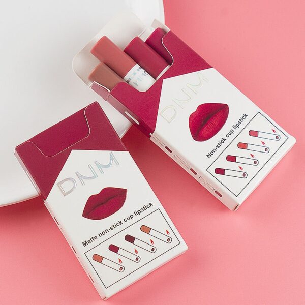 Batom impermeável Matte Long Lasting, Set, Cosméticos Lip Tint, Lip Gloss Pomada, 4 cores - Image 2