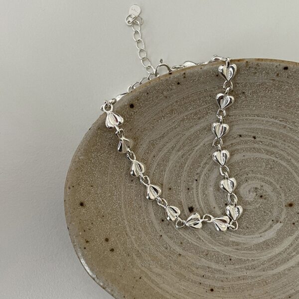 Pulseira feminina-VENTFILLE 925 Sterling Silver Pearls Bambu Knots, Coreano - Image 25