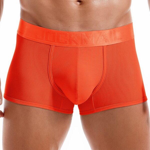Cueca malha macia JOCKMAIL Sexy Masculina Boxer, de Seda Gelada, Curta - Image 9