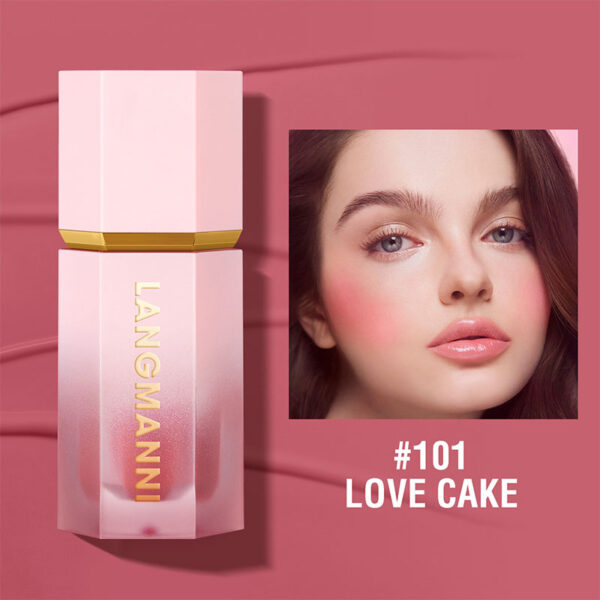 Blush Stick Impermeável Facial Natural Cheek Rouge 14 Cores Silky Smooth Bochecha Tint Líquido Rosto Blush, com Esponja - Image 16
