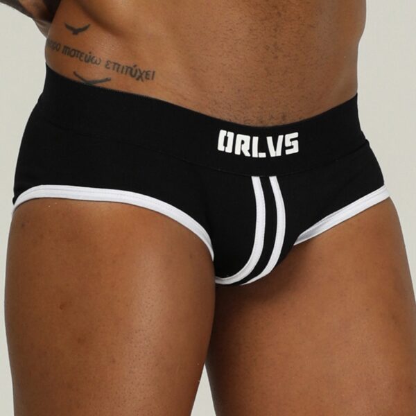 Kit Cueca algodão 4 pçs homens, gay, respirável, sólida confortável or168 - Image 15
