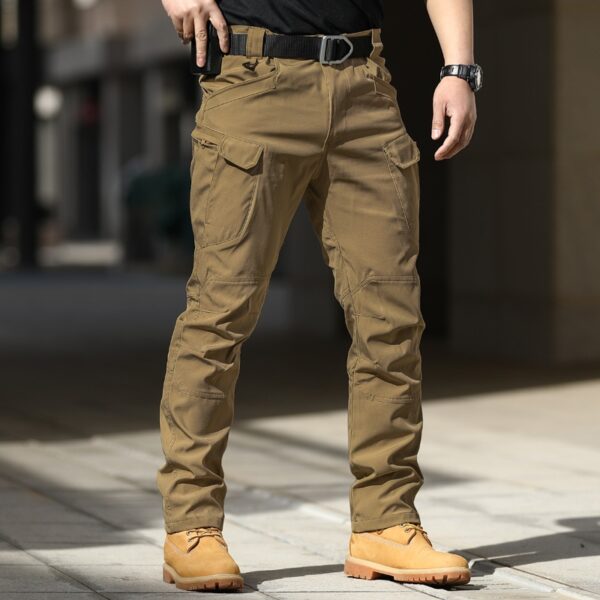 Calça Masculina Novas forças especiais originais fãs macacão estiramento respirável tático, bolso frontal, zíper - Image 18