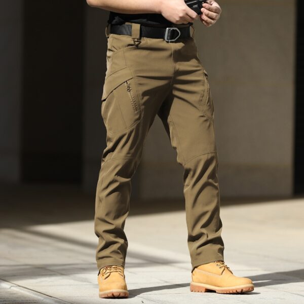 Calça Masculina Novas forças especiais originais fãs macacão estiramento respirável tático, bolso frontal, zíper - Image 6