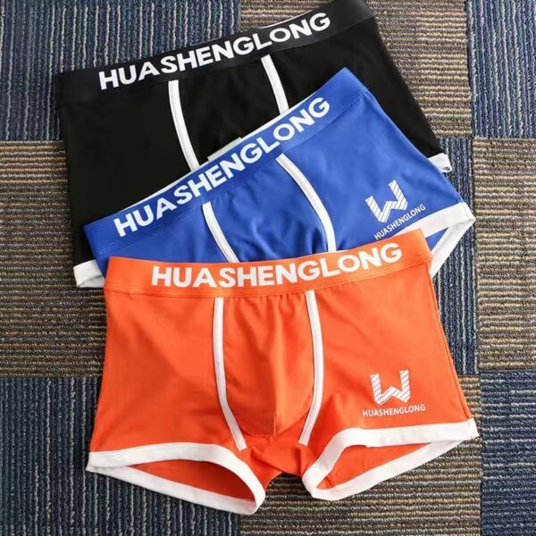 Cueca Boxer masculina algodão macio, kit com 3 pçs, roupa interior masculina, boxers confortáveis, respiráveis - Image 21