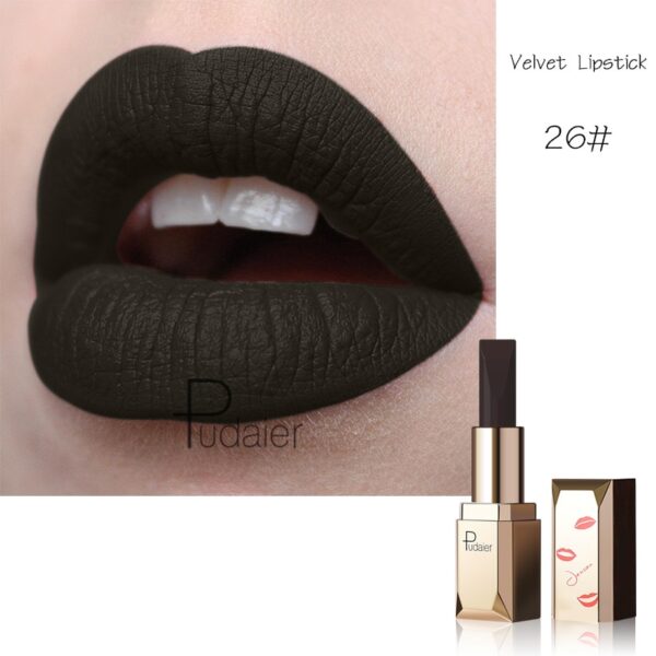 Batom Fosco Veludo Pudaier, Maquilhagem Lábios, Impermeável, Bastão Labial Macio, Tint Lip Balm, Kiss-Proof, Nu - Image 6