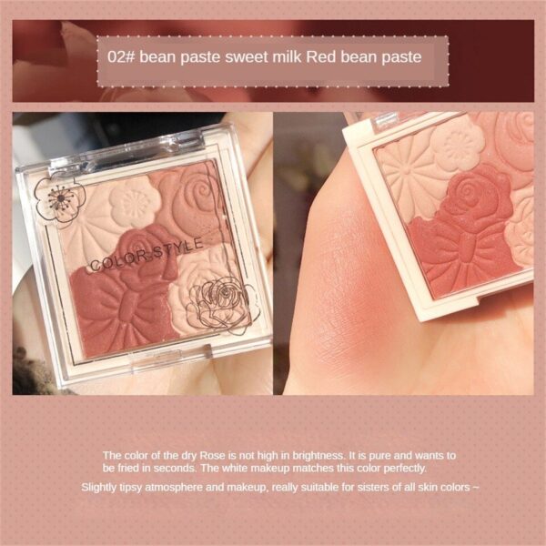 Blush Miss Rose pó Paleta, Mineral, Sombra de Olho, Natural Impermeável, Maquiagem Bochecha, Rouge - Image 20