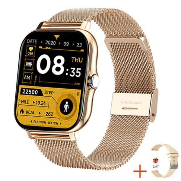 Relógio Inteligente elegante Bluetooth chamada de resposta, masculino/feminino, dial digital smartwatch pulseira freqüência cardíaca oxigênio no sangue rastreador de fitness novo - Image 3