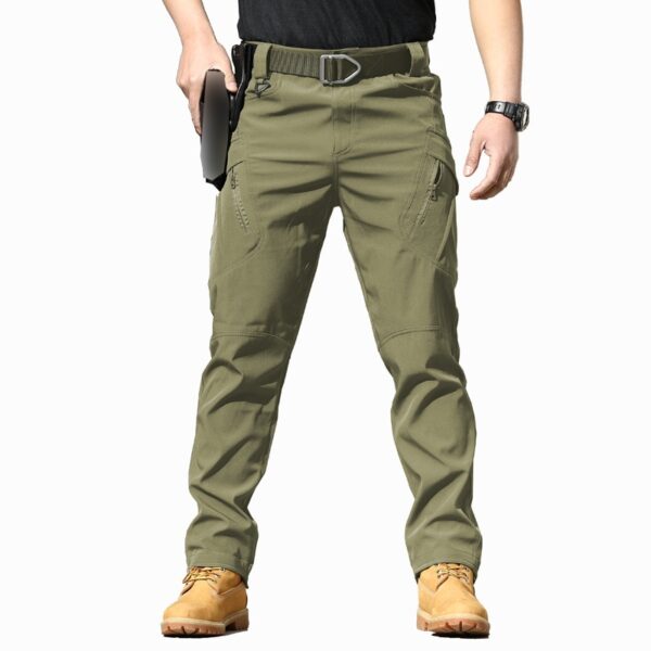 Calça Masculina Novas forças especiais originais fãs macacão estiramento respirável tático, bolso frontal, zíper - Image 4