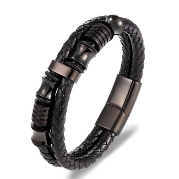 Pulseira de couro trançado à mão para homens e mulheres, cruz simples e delicada, amuletos cristãos - Image 38
