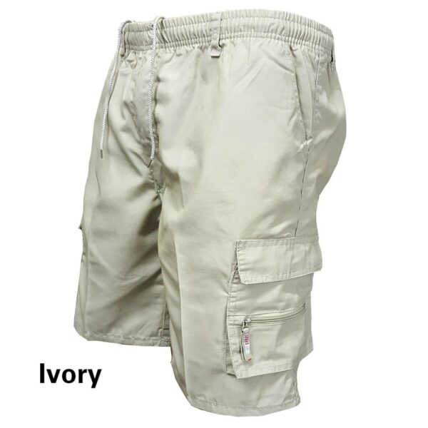 Bermuda Shorts masculinos respiráveis com bolsos múltiplos, casual de verão, praia - Image 7