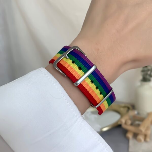 Pulseira Cinta LGBTQ, arco-íris para homens mulheres.