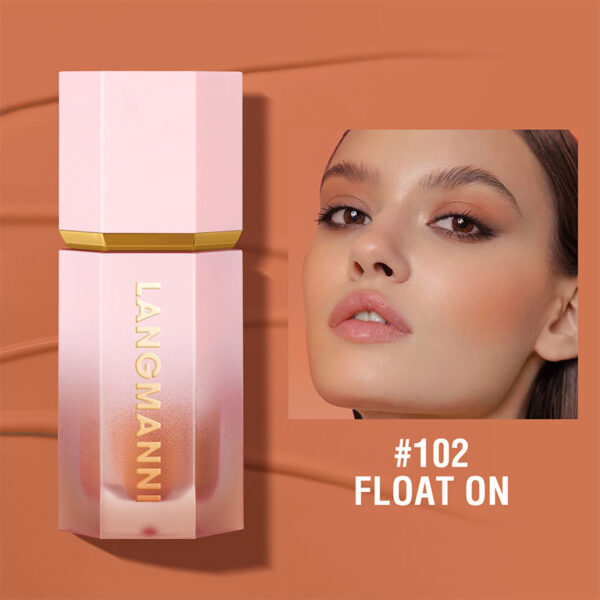 Blush Stick Impermeável Facial Natural Cheek Rouge 14 Cores Silky Smooth Bochecha Tint Líquido Rosto Blush, com Esponja - Image 12