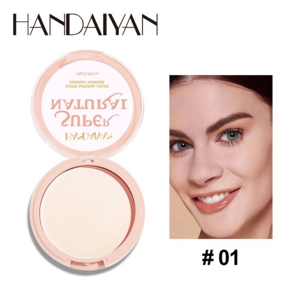 Pó fosco rosto impermeável, controle de óleo, maquiagem duradoura, ajuste cosmético compacto, SPF 30 PA +++, 8 cores - Image 9