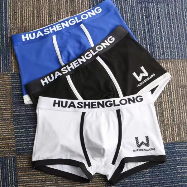Cueca Boxer masculina algodão macio, kit com 3 pçs, roupa interior masculina, boxers confortáveis, respiráveis - Image 11