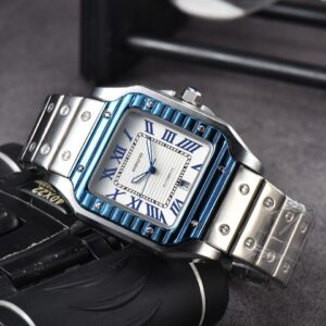Relógio automático clássico Homens quadrado aço impermeável relógio, data relógio de pulso, luxo AAA , Super marca original, moda