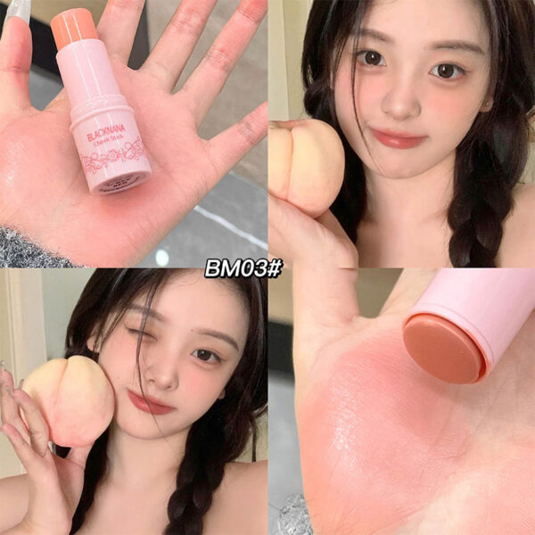 Batom duplo Blush Stick, Multi-Purpose, Duráveis, Brilhante Lábios, Bálsamo Bochecha, Esponja Facial, Coreano - Image 17