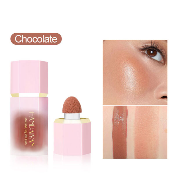 Blush Stick Impermeável Facial Natural Cheek Rouge 14 Cores Silky Smooth Bochecha Tint Líquido Rosto Blush, com Esponja - Image 15