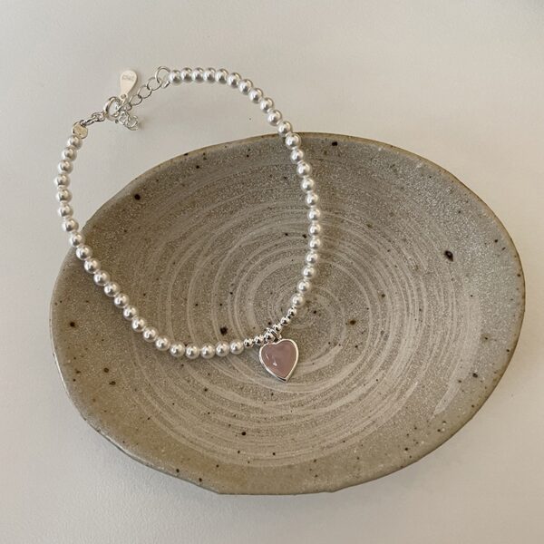 Pulseira feminina-VENTFILLE 925 Sterling Silver Pearls Bambu Knots, Coreano - Image 5