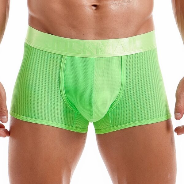 Cueca malha macia JOCKMAIL Sexy Masculina Boxer, de Seda Gelada, Curta - Image 10