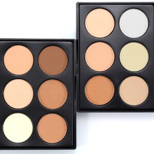 Pó Facial-Face Oil-Control , Blusher, Sombra, Reparar, Iluminar, Corretivo, Maquiagem, Paleta de Contorno, 6 Cores