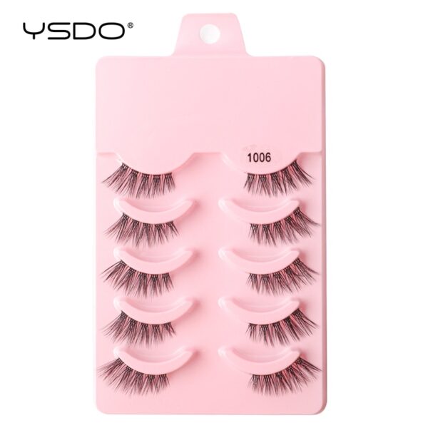 Cílios Manga YSDO Mink 3D Natural, Wispy, Falsos, Reutilizáveis, Estilo Coreano, 3 Pares, 5 Pares, 7 Pares - Image 10