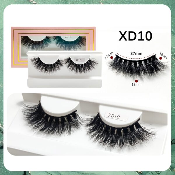 Cílios Postiços SIREN VERMELHA do Vison, Grosso, Natural, Reutilizável, 3D - Image 8