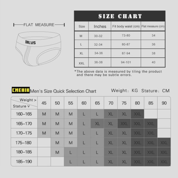 Kit Cueca algodão 4 pçs homens, gay, respirável, sólida confortável or168 - Image 3