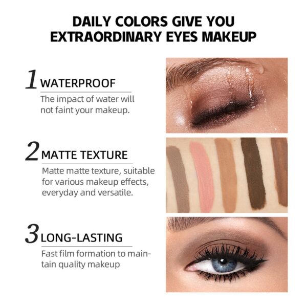 Sombra Líquida Matte QIBEST, Impermeável, Longa Duração, Olho, Contorno, Blush, Creme, Beleza, Ferramenta de Maquiagem, Alta Qualidade - Image 24