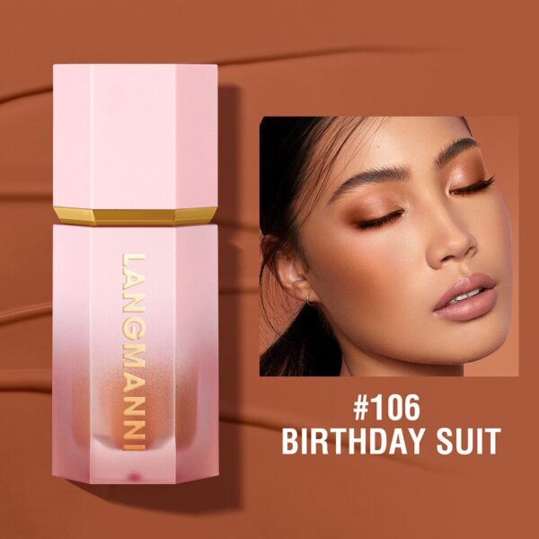 Blush de Maquiagem HANDAIYAN Multiuso Impermeável com Esponja, Líquido, Nutritivo, Bochecha, Cosméticos para Olhos e Lábios - Image 15